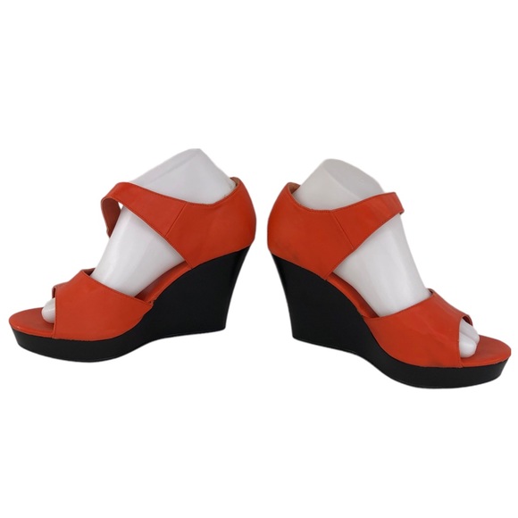 Agape Orange Platform Sandals - Picture 8 of 11